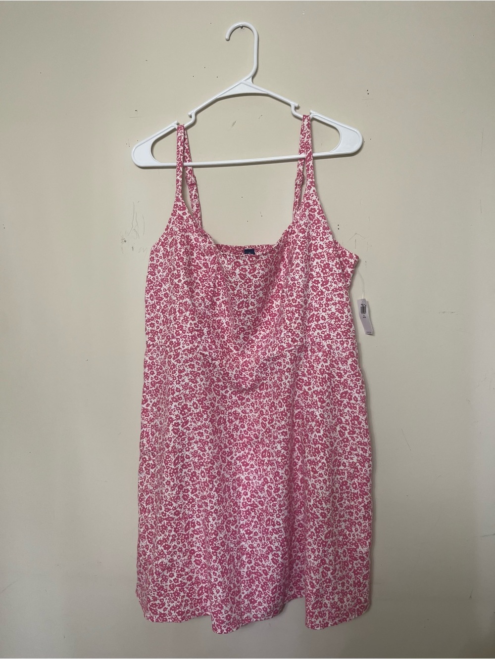Old Navy Pink and White Floral Sundress, Petite XL